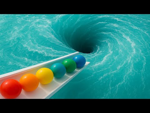 1000 Marbles Race: Rain Gutter vs Mega Whirlpool ASMR