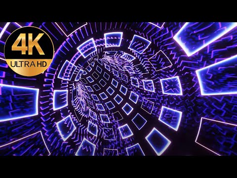 14 Hours of 4K Brick Tunnel Animation – Seamless Trance Background Loop