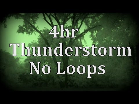 4 Hours Realistic Thunderstorm Sounds: Heavy Rain for Sleep & Insomnia No Loops