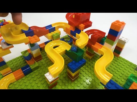 504PCS Marble Race Run ASMR: Satisfying Colorful Maze
