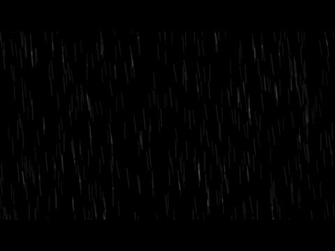 Heavy Rain Overlay on Black Screen: 4K Rain Falling Effects for Sleep & Video Editing