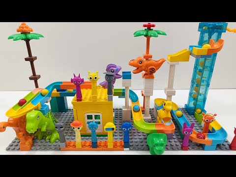 Slow Motion Marble Run ASMR – Satisfying Races