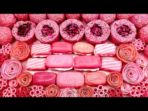 ASMR Soap Cutting & Crushing: Foam Glitter Crunchy Cubes