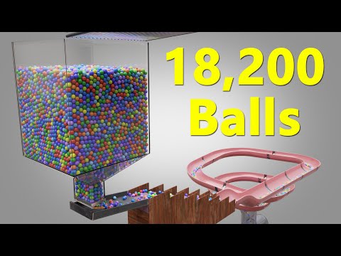 Mesmerizing Marble Run Loop with 18,200 Colorful Balls