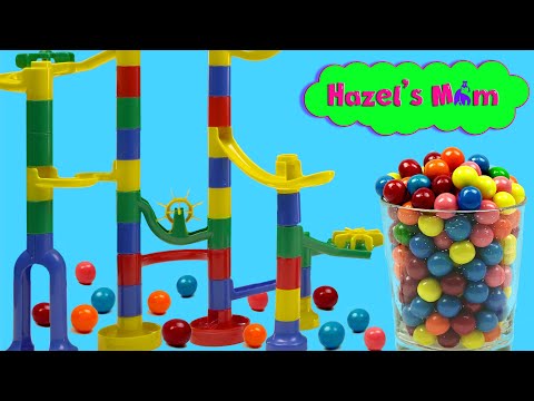Satisfying Marble Run Track with Colorful Balls
