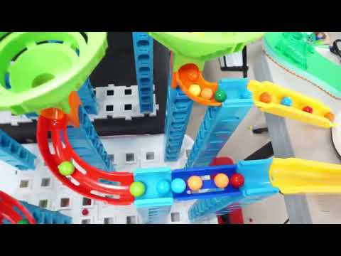 HABA Funnel Jungle Marble Run with Motion Chrome Marbles