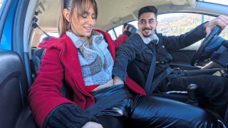 Caught in the Car: Neighbor’s Wild Anal Session During a Quick Ride Home (Public Outdoor)