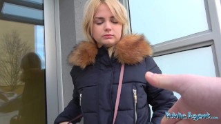 Cute 19yr Blonde Agent’s First Time With A Massive Cock! (Public Agent Undercover)