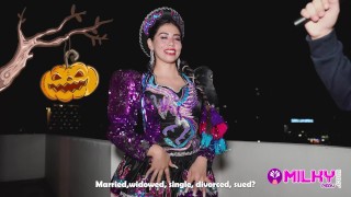 Gatidiosa MILF Sneaks Away From Halloween Party – Hot MILF Comes To My Apartment Instead