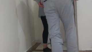 Hot Divorced Neighbor Fucked Standing Up | Intense Quickie | Raw Hijab Amateur Session