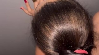 Husband’s POV: Watching His Hotwife Get Fucked by a Stranger at a Gloryhole!