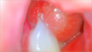 Inside Her Cervix: POV Camera Inside Pussy Gets Filled With A Massive Creampie! (Blonde Model)