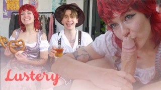 Oktoberfest Madness! Cute German Amateurs Get Wild in Dirndls!