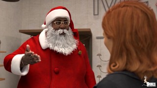 PAWG wife savors fat black cock in intimate Santa moment