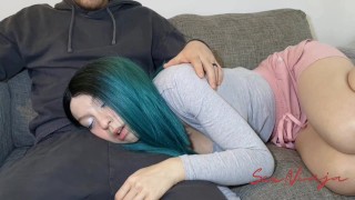 Resting on My Stepbrother’s Lap Turns Into Intense Oral Sex – Forbidden Family Temptation