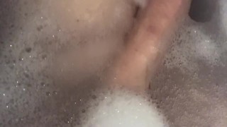 Steamy Bathtub Tease – Big Wet Breasts & Soaking Pussy