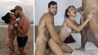 Successful Public Beach Pickup Turns Into Insane Thai Threesome! Raysileeum