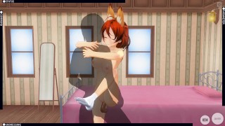 3D HENTAI Redhead Girlfriend Gets Wildly Fucked After Evening Walk