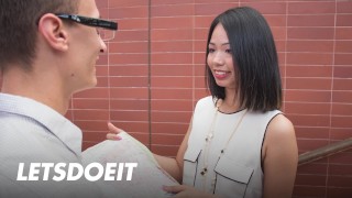 Asian Babe JurekaDel Mar Goes Wild! Deepthroating Big Foreign Cock & Intense Riding – LETSDOEIT