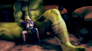 Big Orc Passionately Fucks Elegant Princess – 3D Hentai