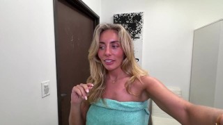 Bonnie Blue Gets Caught Having Dirty Sex With A Huge Hung Stranger In The Gym Locker Room!