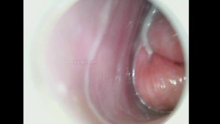 Cervix Thrusting! Super CreamyDripping Gooey Mucus Inside Her!