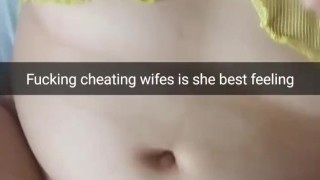 Cheating wife pussy feels incredible during cuckold snapchat sessions