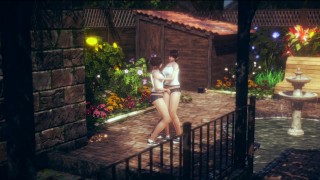 Clothed Outdoor Pussy Rubbing Fun with Horny Lesbian Stepsister