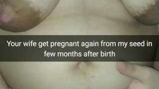 Cuckold wife gets pregnant from lover’s hot fertile creampie