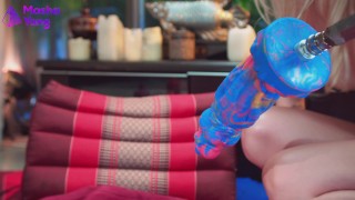 Cute Teen’s Anal Stretching and Pussy Wrecking With HUGE Mr. Hankey Dildos Compilation