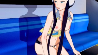 Elesa B2W2 Costume in the Elegant Passionate 3D Hentai Fantasy Scene