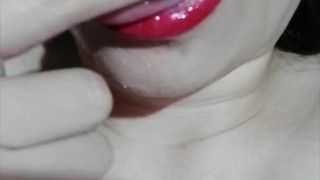 Facial on Makeup! Messy Face & The Ultimate Swallow