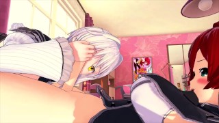 Futa Rias Gremory and Koneko’s Intense 3D Hentai Encounter
