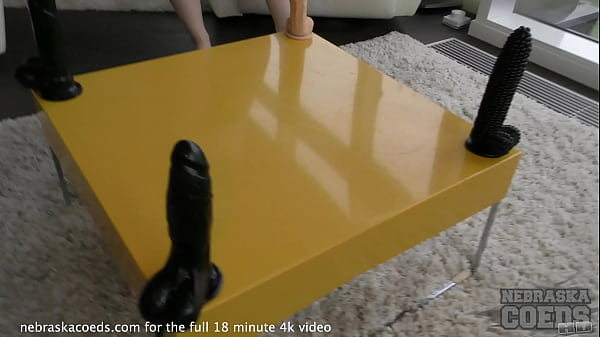 Ginger Spinner Rikki Dildo Challenge Gaping Her Wet Teen Pussy