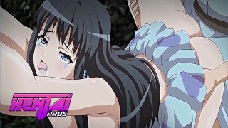 HENTAI PROS: Hot Springs Trip Turns Into Wild Team Banging | Anime Girls Onsen Group Sex