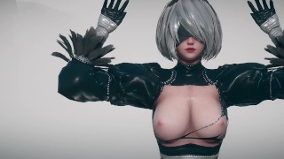 Honey Select 2 2B in Passionate Emotional MMD Broken Dance Performance
