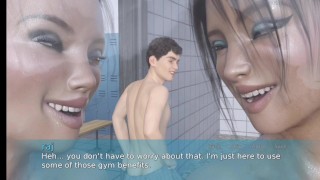 Horny Stepsister And Friend Sucking My Cock In Public Shower