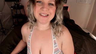 Hot MILF Bella Blue: This BBW Tells You How Cute You Are Before Getting Wild!
