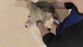 Katie Gives Matty an Intense Erotic Blowjob Full of Pure Passion