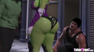 Long dick gangsters bravely rescue Earth from seductive alien queen