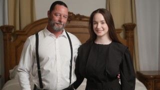 Old Man Uses His Busty Stepdaughter As A Total Fuck Toy