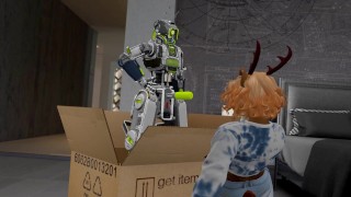 Otter Babe Orders Fuck Robot and Gets Fucked Silly Second Life Yiff