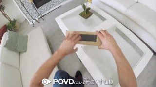 POV Delivery Man Gets Wild With Blonde Jade Amber! Intense Fucking & Messy Facial!