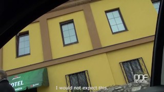 POVOutdoor Blowjob & Messy Titty Fuck: Suzie Gets Drenched in Cum