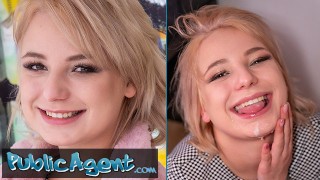 Public Agent AmateurBlonde Taken from Bus Stop to Secret Basement for Massive Cock Fuck