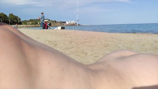 Real Amateur WifeGoes Totally Naked on Public Beach – Risky Exhibitionist Hotness