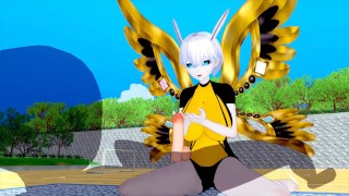 Sex with Mothra in a deeply sensual and intimate 3D hentai encounter