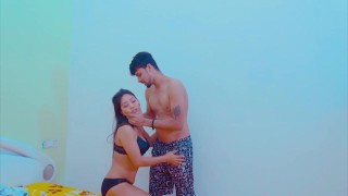 Sexy Indian Slim Sali Gets Seduced By Her Naughty Jija On The Bed