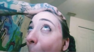 Super Hot Sloppy Deepthroat From My Stunning Blue Eyed Wife