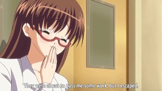 The Naughty Teacher! Hot Office Girl with Huge Tits Craves Big Cocks!